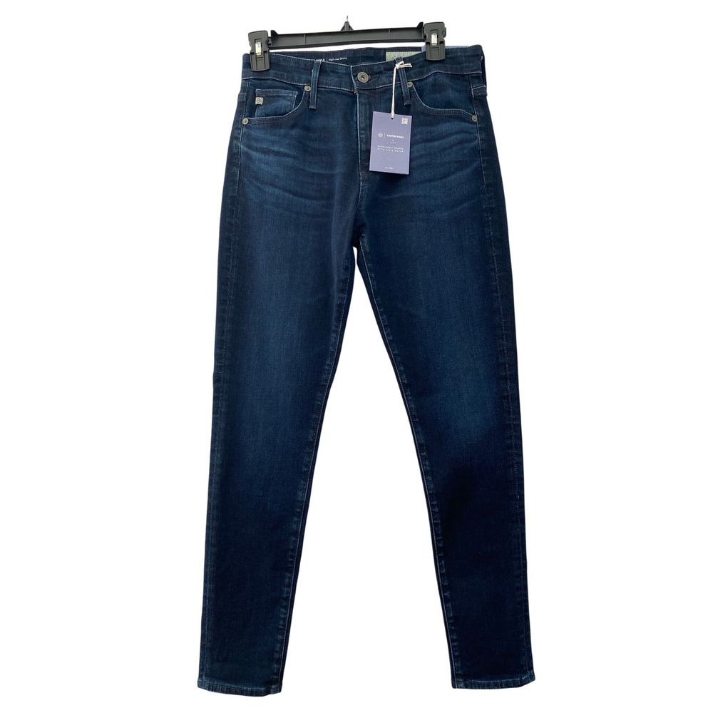 AG Farrah Ankle Jeans Women 27 Soho Blue High Rise Skinny EMP1777 zip fly